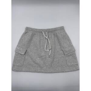 Abercrombie Fitch Gray Cargo Sweatshirt Skirt Mini Athleisure Women's Size S